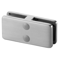 Square Glass Clamp - In-Line Connector - 12.76mm Glass