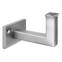 Square Handrail Plate Bracket - Flat Surface to Flat