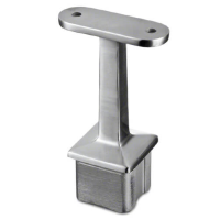 Square Handrail Saddle, In-Line, Flat Support