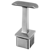 Square Handrail Saddle, In-Line, Tube Support