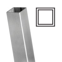 Square Un-drilled Stainless Steel Baluster Post