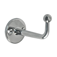 Stainless Steel Hook - Round Base - Ball End