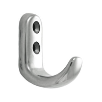 Stainless Steel Hook - Rounded - Two Fixing Holes