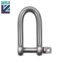 Stainless Steel Long D Shackle - Shake Proof Pin