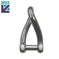 Stainless Steel Long Twist Shackle - Socket Head Pin