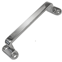 Stainless Steel Pull Handle - 4 Hole Rectangle D Shape