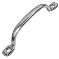 Stainless Steel Pull Handle - Shaker D Shape - 4 Hole