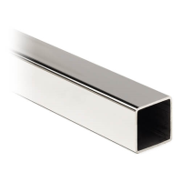 Stainless Steel Tube with Polished Chrome Finish - 20mm Square