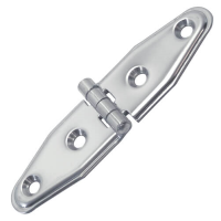 Stamped Strap Hinge - 4 Point Fixing - Stainless Steel