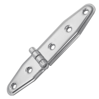 Stamped Strap Hinge - 5 Point Fixing - Stainless Steel