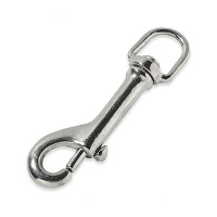 Swivel Eye Snap Hook - Nickel Plated Bronze Boat Snap