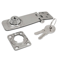 Swivel Hasp and Staple with Lock - 304 Stainless Steel