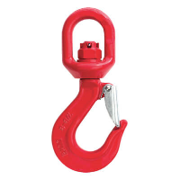 Swivel Lifting Hook - Latch - Brass Bushing - Grade 80