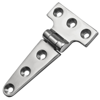 Tee Strap Hinge - 6 Point Fixing - Stainless Steel