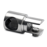 Tube Bracket with Glass Clamp - End Mount