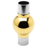 Tube Connector - In-Line - Ball Design - Brass Finish