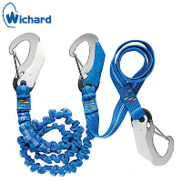 Wichard Safety Lanyard - 3 Safety Hooks - Elastic/Flat