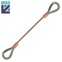 Wire Rope Sling Assembly - Hard Eye - Stainless Steel