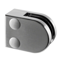 Zinc Glass Clamp - 6mm to 10.76mm - Flat Mount