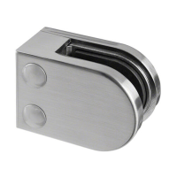 Zinc Glass Clamp - 6mm to 12mm - Flat Mount