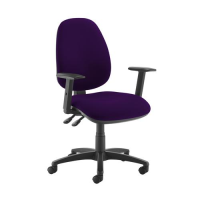 Jota high back operator chair with adjustable arms - Tarot Purple