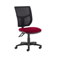 Altino 2 lever high mesh back operators chair with no arms - Diablo Pink