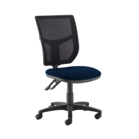 Altino 2 lever high mesh back operators chair with no arms - Costa Blue