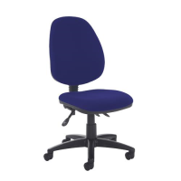 Jota high back asynchro operators chair with no arms - Ocean Blue