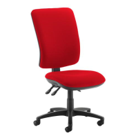 Senza extra high back operator chair with no arms - Panama Red