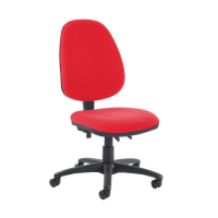 Jota high back PCB operator chair with no arms - Belize Red