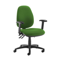 Jota high back operator chair with folding arms - Lombok Green