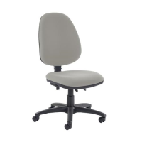 Jota high back PCB operator chair with no arms - Slip Grey