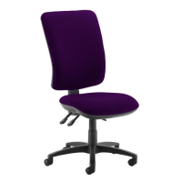 Senza extra high back operator chair with no arms - Tarot Purple