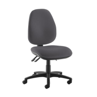Jota high back operator chair with no arms - Blizzard Grey
