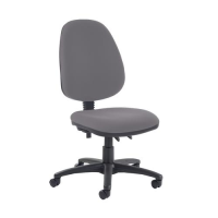 Jota high back PCB operator chair with no arms - Blizzard Grey