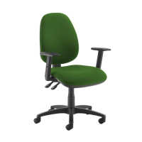 Jota high back operator chair with adjustable arms - Lombok Green
