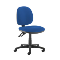 Jota medium back PCB operators chair with no arms - Scuba Blue