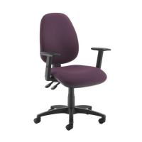 Jota high back operator chair with adjustable arms - Bridgetown Purple