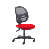 Jota Mesh medium back operators chair with no arms - Panama Red