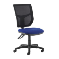 Altino 2 lever high mesh back operators chair with no arms - blue