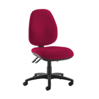 Jota high back operator chair with no arms - Diablo Pink