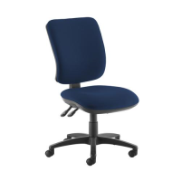 Senza high back operator chair with no arms - Costa Blue