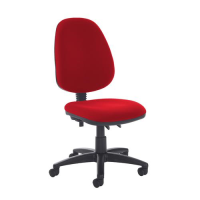 Jota high back PCB operator chair with no arms - Panama Red