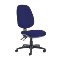 Jota extra high back operator chair with no arms - Ocean Blue