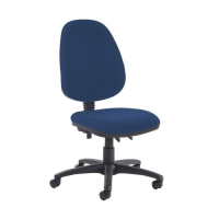 Jota high back PCB operator chair with no arms - Costa Blue