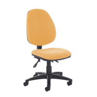 Jota high back asynchro operators chair with no arms - Solano Yellow