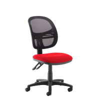 Jota Mesh medium back operators chair with no arms - red