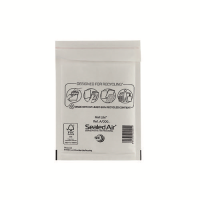 Mail Lite Bubble Lined Postal Bag Size A/000 110x160mm White (Pack of 100) MLW A/000