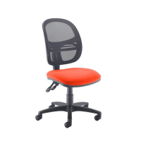 Jota Mesh medium back operators chair with no arms - Tortuga Orange