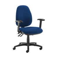 Jota high back operator chair with folding arms - Curacao Blue